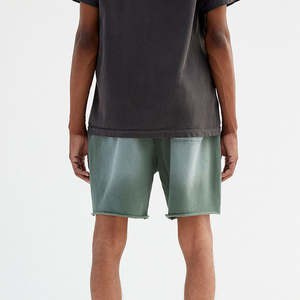 Nouveaux shorts délavés pour hommes, best-sellers 2026 |   Tissu léger 100% coton |   Coupe ample respirante |   Vêtements de rue décontractés d'été - Product Image 3