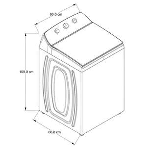 WHIRLPOOL 8MWTW-1823WJM Twin Tub Lavadora 18KG Capacidad Semiautomática Carcasa de acero inoxidable usada - Product Image 4
