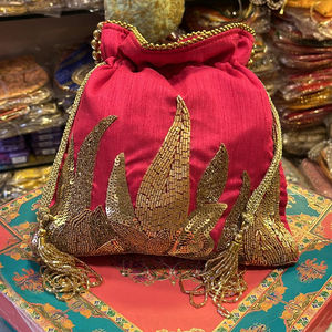 Sac à main de soirée indien traditionnel de bonne qualité fait à la main fantaisie Designer femmes pochette sac à main Potli sac seau pour faveur de mariage - Product Image 1