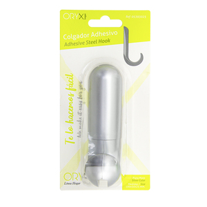 Gancio adesivo/a vite, argento opaco - Product Image 4