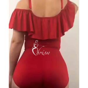 Traje de Baño Triangular con Volantes Moldeador de Cuerpo <span class=keywords><strong>Faja</strong></span> Reductora de Abdomen y Entrenador de Cintura para Mujer - Product Image 5