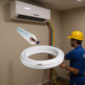 Rollo de 12 m de Tubería de Cobre Aislada de 3/8, 1 mm de Espesor, para Aire Acondicionado - Product Image 3