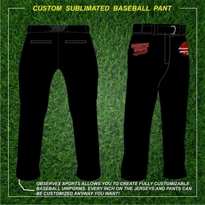 ชุดเบสบอลทีมซับลิเมชันเต็มรูปแบบชุดทีมเบสบอลผลิตจากประเทศปากีสถาน - Product Image 5