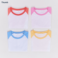 Sérigraphie personnalisée ou impression numérique DTG DTF T-shirts de baseball raglan pastel de haute qualité T-shirt Y2K et femmes en gros