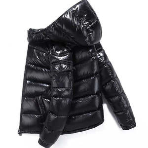 2022 Hot Selling Winter Warm Windproof Hooded Coat Shiny Puffer <b>Jacket</b> Outdoor Thick Down <b>Jacket</b> for Men - Product Image 2