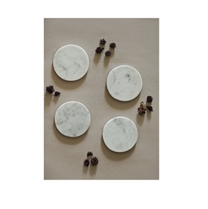 Sous-verre en marbre fait à la main vente chaude/pour support en cuivre en forme d'hexagone thé et café usage décoratif prix bon marché - Product Image 3