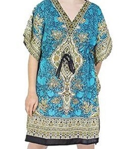 Vente chaude de caftan imprimé en polyester peut être fabriqué avec des impressions personnalisées fabriquées en Inde Mumbai fournisseur - Product Image 5