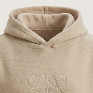 Survêtement d'entraînement décontracté vintage en polaire mi-épaisse pour femme, coupe régulière, avec capuche et détails en dentelle, écologique - Product Image 4