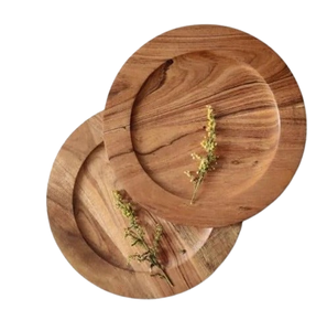 Placas cargadoras de madera con mango ecológico con colores y tamaños personalizados para hoteles con tamaños de 35,5 cm x 35,5 cm x 5 cm - Product Image 2