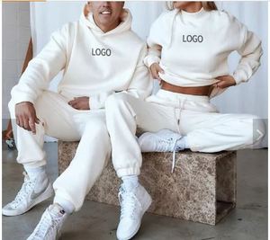 Set di felpa in pile con Logo personalizzato 2025 primavera tuta da donna 2 pezzi tuta tuta da ginnastica Set - Product Image 3