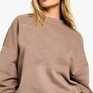 Sweat-shirt Femme Col Rond Vente en Gros Street Wear Femme Grande Broderie Logo French Terry Sweat-shirt Ample Mode Surdimensionné - Product Image 5