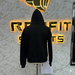 Logo de broderie personnalisé lourd 100% coton polaire de haute qualité client la plupart des demandes prix raisonnables sweats à capuche avec fermeture éclair - Product Image 2