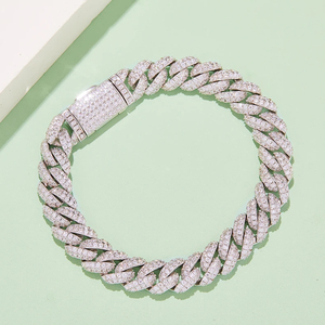Collar de Cadena Elegante y Moderno de Oro de 14K y Plata de Ley con Moissanita VVS, Certificado IGI, Regalo Personalizado - Product Image 5