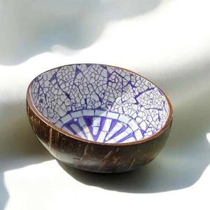 Petit bol en coque de coco avec perles incrustées pour la cuisine et la décoration intérieure, prix bas, bols en nacre de coco - Product Image 5