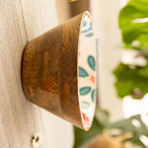 Mango madera clásico elegante cuenco a juego cucharones de madera para servir ensaladeras boda y regalo cuenco hecho a mano Falak World Export - Product Image 3