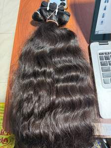 Paquets de cheveux Remy de temple indien de qualité supérieure doux bouclés vague naturelle double extrémités dessinées fournisseur de trame de cheveux humains vierges en gros - Product Image 3