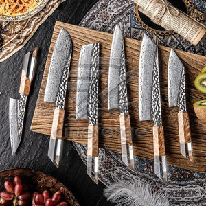 Sustainable Best Selling Damascus Chef <b>Knives</b> <b>Set</b> <b>Sharp</b> Blade High Quality Damascus Chef <b>Knives</b> <b>Set</b> - Product Image 2