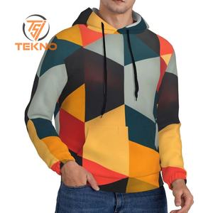 Gran oferta, Sudadera con capucha con logotipo personalizado para hombre, Sudadera con capucha de gran tamaño sublimada a la moda con colores de contraste, teñida Lisa para uso en invierno - Product Image 2