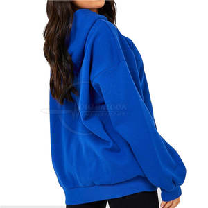 เสื้อมีฮู้ดแฟชั่นสำหรับผู้หญิงผ้าฝ้าย100% มีฮู้ดสไตล์ลำลองสำหรับผู้ใหญ่ทำโลโก้ได้ตามต้องการ - Product Image 4