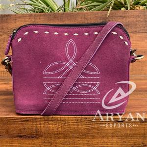 Nuevo OEM ODM de lujo de alta calidad de las mujeres de punto de bota de gamuza bolsos de hombro de cuero personalizar la moda bolsos cruzados de cuero genuino - Product Image 1