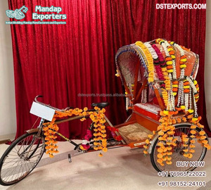 Bollywood Boda Novia Entrada Rickshaw Mejor Novia y Novio Sesión DE FOTOS Rickshaw Increíble Entrada nupcial en Wedding HallUSA - Product Image 3