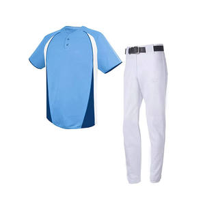 Uniforme de béisbol de calidad superior del fabricante 100% poliéster duradero transpirable de secado rápido con cuello en V béisbol Softball - Product Image 4