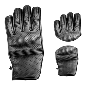 Guantes de Motociclismo de Invierno para Dedos Completos, Cuero de Cabra, Agarre Reforzado en la Palma, Protección de Nudillos Duros, Pantalla Táctil, Uso Diario - Product Image 3