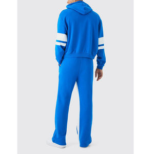 Conjunto Deportivo Masculino de Alta Calidad, Chaqueta de Algodón Grueso con Estampado de Grafiti Completo, Pantalones Anchos Rectos - Product Image 3