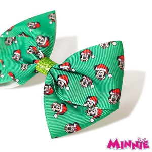 Licensed Disney Girls Hair <b>Bows</b> Set 7pcs 4 Inch Disney Christmas Hair Styling Accessories Perfect Gift for Little Princesses - Product Image 5