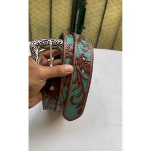 Cinturón de Cuero de Búfalo con Hebilla de Acero, Color Marrón Natural, Patrón Sólido, Personalizado para Hombre y Mujer, Accesorio Ecológico y Duradero - Product Image 3