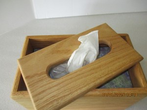 Boîte à mouchoirs en noyer de luxe durable |   Porte-papier en bois pour salle de bain et salon |   Boîte de rangement de bureau moderne |   Décoration intérieure - Product Image 2