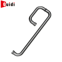 Poignée de porte en acier inoxydable GUIDI, poignée de porte tubulaire moderne pour porte en verre de douche, salle de bain, bureau, portes en verre commerciales