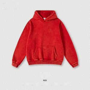 Custom Streetwear <b>Acid</b> Wash Pullover Fleece Solid Heavyweight 100% Cotton Anti-Pilling Oversized <b>Drop</b> Shoulder Hoodie Unisex - Product Image 3