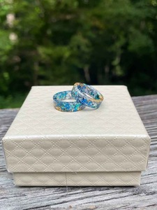 แหวนเรซิ่นอะคริลิกรูปทรงกลม แหวนทำมือ แหวนแห่งความรัก เครื่องประดับสำหรับงานปาร์ตี้ผู้หญิง ขายส่งราคาดีที่สุด - Product Image 3