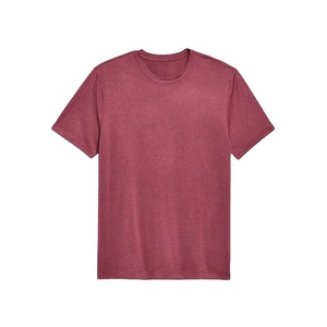 เสื้อยืดโพลีเอสเตอร์สำหรับผู้ชายเสื้อคอกลมระบายอากาศได้น้ำหนักเบาเสื้อยืดกีฬาวิ่งเข้ายิมแบบลำลองงาน OEM - Product Image 1