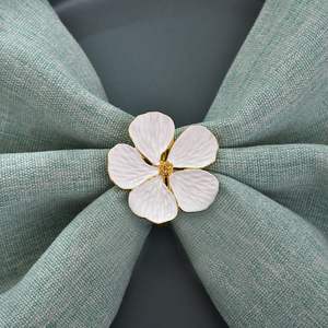 Design solide ronds de serviette porte-serviette pour mariage hôtel Table métal décoration serviette boucle serviette tissu bouton - Product Image 3