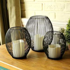 Portavelas de hierro y metal votivo para decoración de boda, novedad de 2024, candelabro moderno para decoración de boda, superventas - Product Image 4