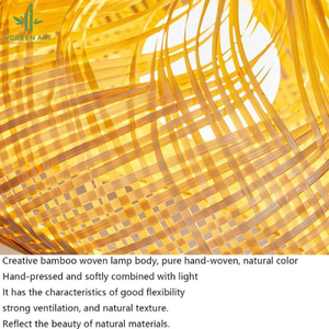 Hiện đại cổ điển tre đèn trần trong nhà liễu ánh sáng mặt dây chuyền với điều khiển từ xa dự án giải pháp cài đặt - Product Image 6