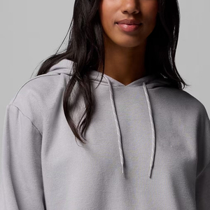 Sweat à capuche pour femme avec capuche réglable de couleur unie pour un ajustement confortable et décontracté, prix abordable, tissu respirant avec logo personnalisé 2026 - Product Image 2