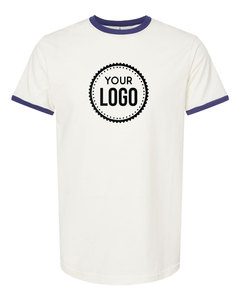 เสื้อยืดผ้าฝ้ายกันหดสำหรับผู้ชายเสื้อปรับแต่งโลโก้ได้ - Product Image 4