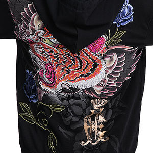 Sweat à capuche zippé avec logo imprimé pour hommes et femmes haute qualité coton polyester épais imperméable polaire longue longueur-vente en gros en vrac - Product Image 5