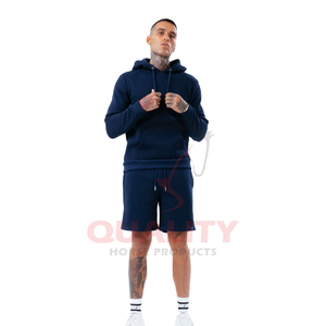 100% <b>Black</b> Cotton Pullover Hoodie for <b>Men</b> Solid Pattern Embroidered Plain Dyed Custom Print Thermal <b>Fleece</b> Sweatshirt for sale - Product Image 6