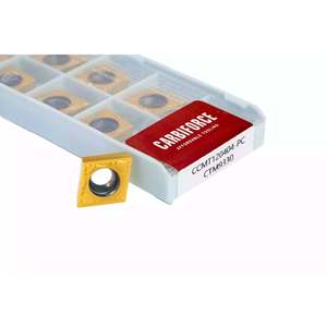 CARBIFORCE CCMT120404-PC CTM9330 Inserts en carbure revêtus de PVD/CVD Support OEM HRC Dureté quantité minimale de commande 10 pièces - Product Image 1