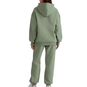Plain Color Women Tracksuit Street Wear New Arrival Women Track Suit for Adult Custom Casual 100% Cotton Women Tracksuit - Product Image 4