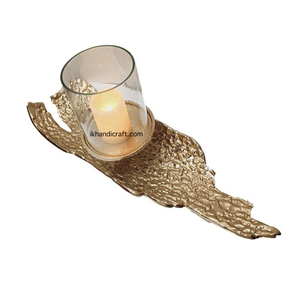 OEM ODM Supplier Modern Raw <b>Silver</b> Hurricane Metal Candle Pillar Holder Luxury Tabletop Centre Decor for Weddings Bulk Tabletop - Product Image 2