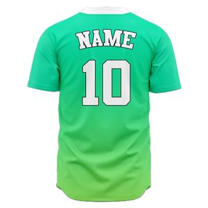 Maillot de baseball personnalisé par sublimation pour homme, respirant, en polyester, avec broderie et impression - Product Image 2