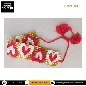 Top qualité Style classique bijoux de mode fabriqués à la main femmes coupe Dana Tube perles coeur forme poignet Bracelets au prix de gros - Product Image 5