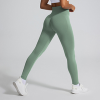 PASUXI Leggings de yoga sans couture pour femme, taille haute, effet push-up, séchage rapide, contrôle du ventre, pour la gym, le sport, l'entraînement et la course