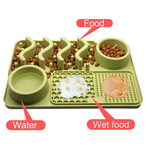 <b>Silicone</b> licking <b>mat</b> for pets slow feeder pad promotes calm behavior reduces stress aids digestion safe durable non slip - Product Image 2