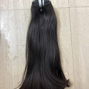 ผมมนุษย์ผมตรงแบบไม่ผ่านกระบวนการผมทอเกรดเรมี่ผมชาวอินเดียแท้ไม่ผ่านกระบวนการ - Product Image 1